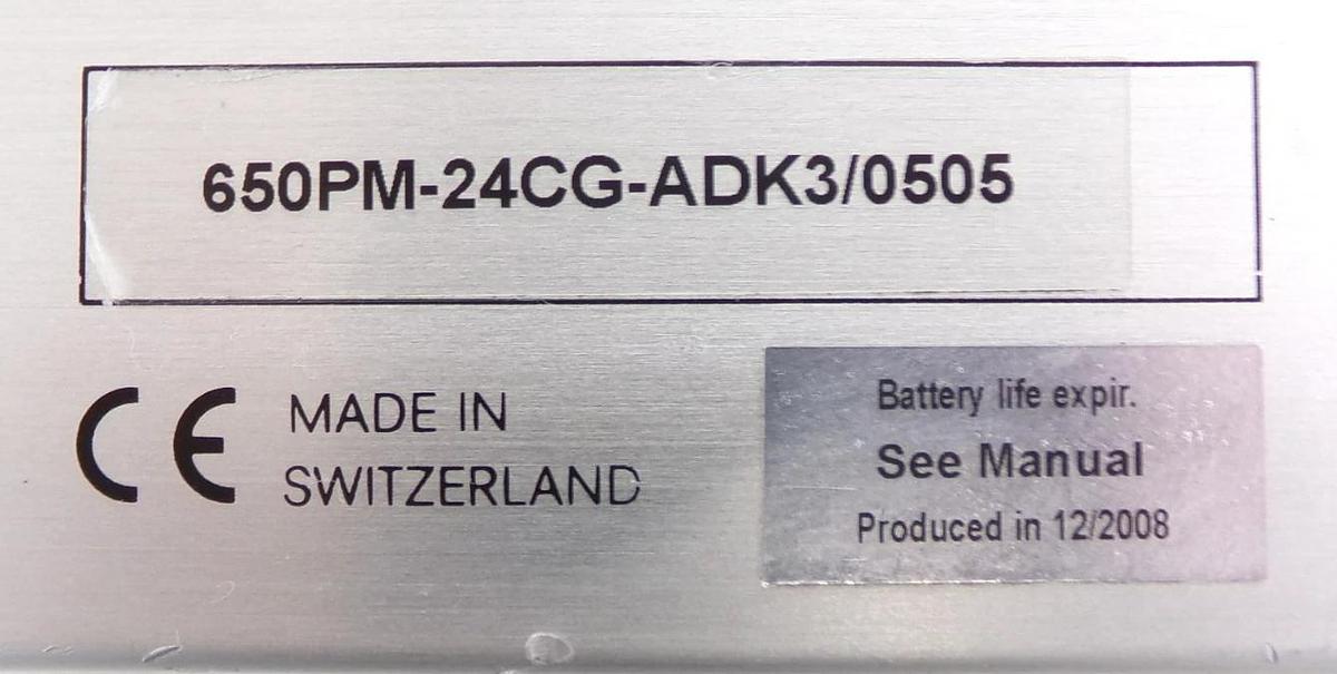 Used VAT 650PM-24CG-ADK3 Adaptive Pressure Controller PM-6 Working Surplus