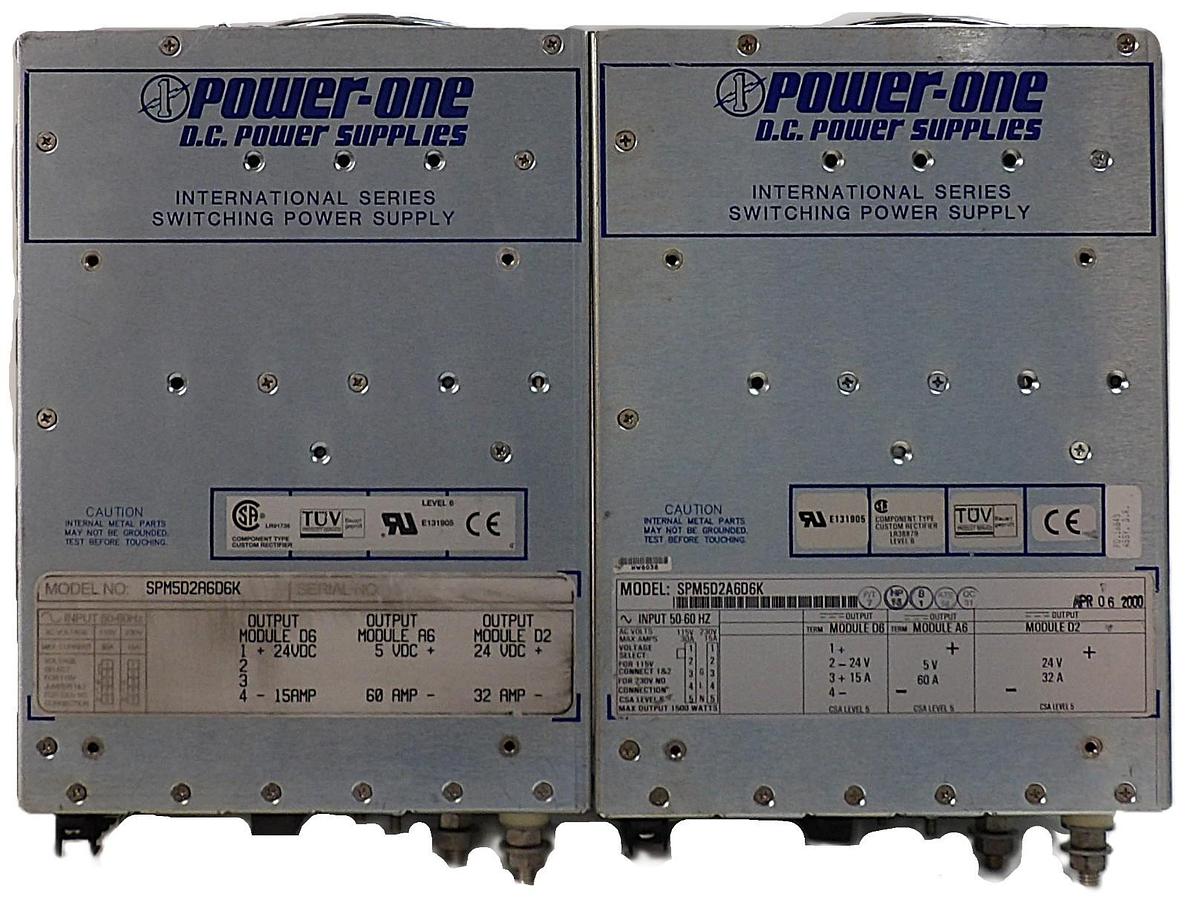 Used Power-One SPM5D2A6D6K Switching Power Supply Reseller Lot of 2 Working Surplus