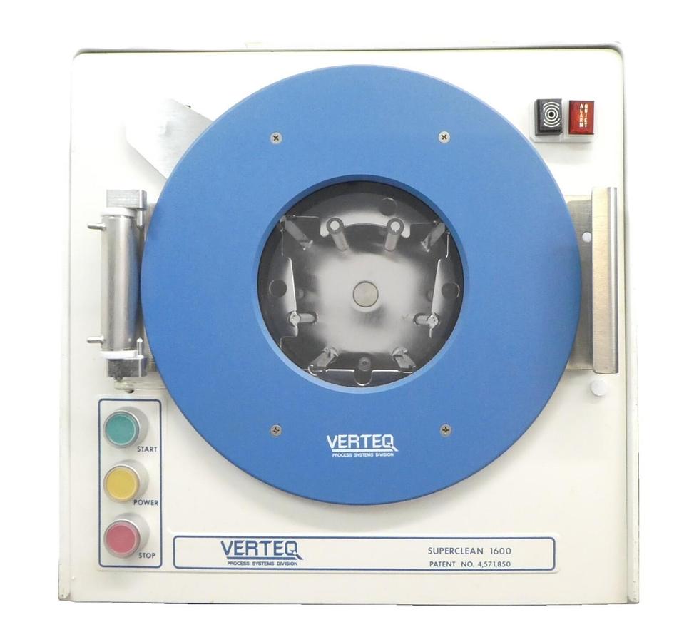 Used Verteq Process System 1600-55A SRD Spin Rinse Dryer SUPERCLEAN 1600 Untested