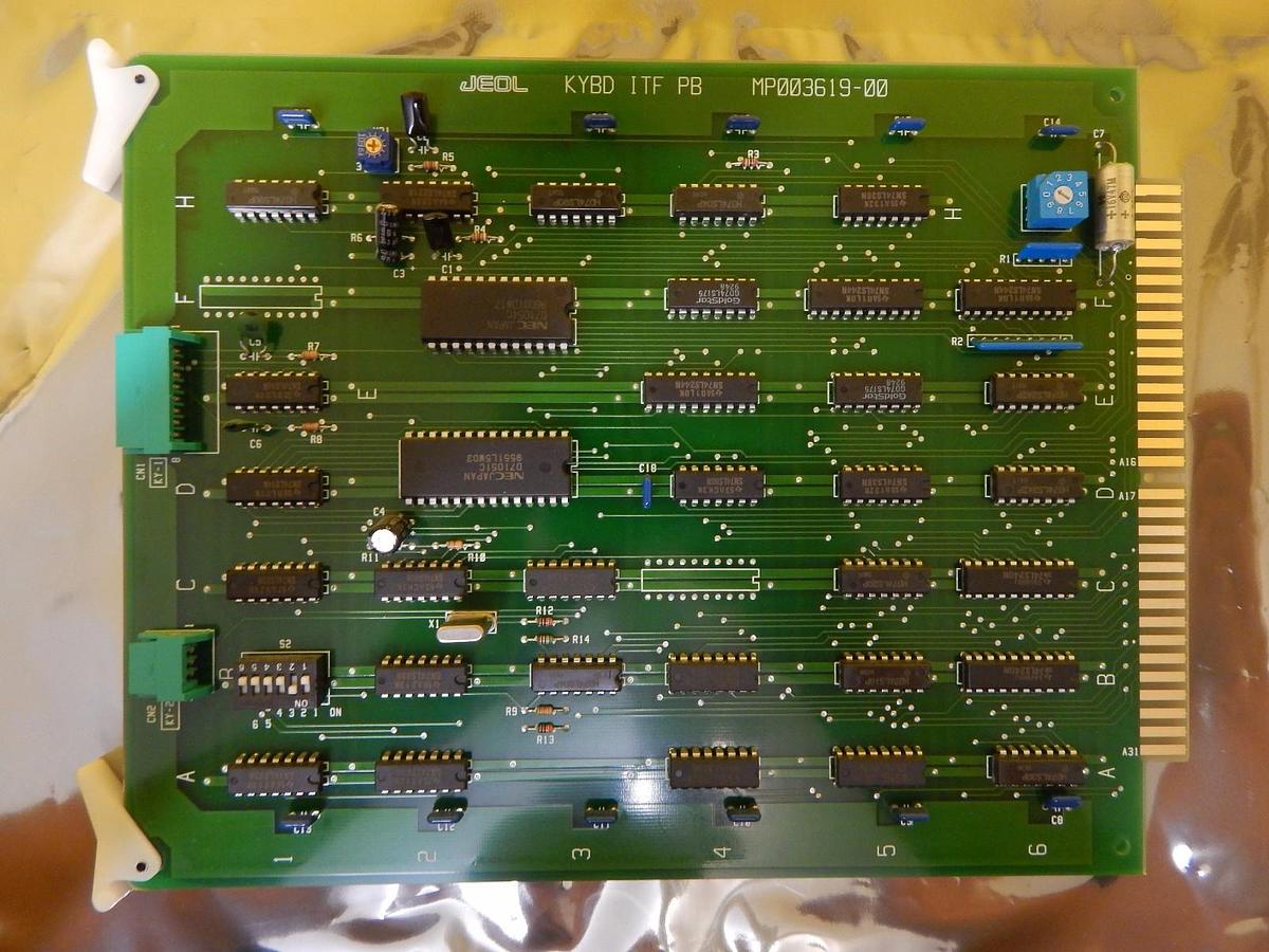 Used JEOL MP003619-00 KYBD ITF PB Interface Board PCB Card JEM-2010F Working