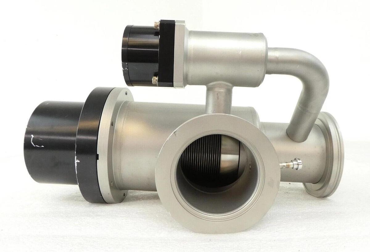 Used MKS Instruments 99F0077 UHV Vacuum Isolation Angle Valve ISO80 ISO-K Working