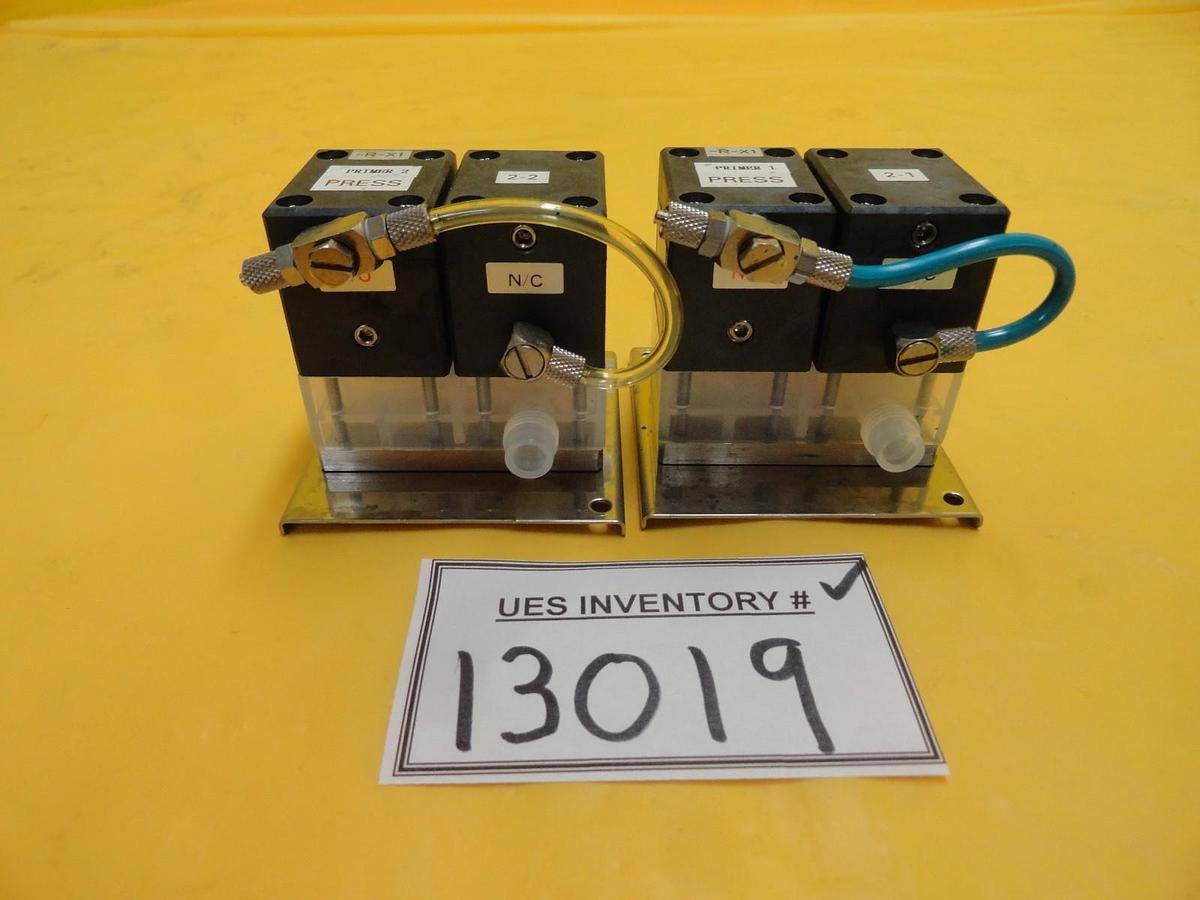 Used Koganei F-DAVP125-3W Pneumatic Valve Assembly Lot of 2 Used Working