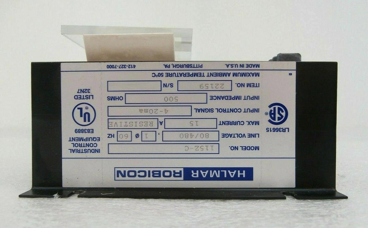 Used Halmar Robicon 22159 SSR Power Control Panel 115Z-C Reseller Lot of 8 Working
