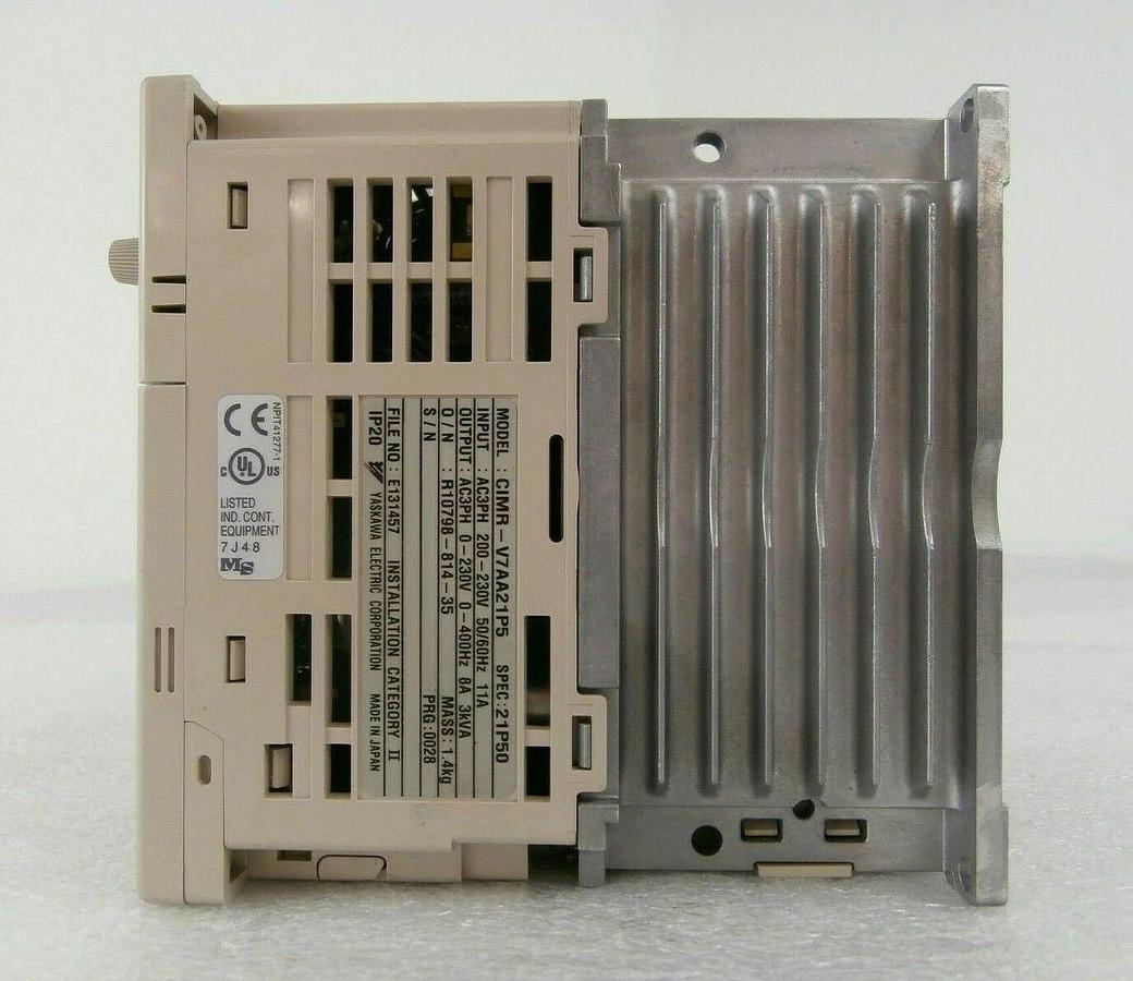 Used Yaskawa Electric CIMR-V7AA21P5 Inverter Drive VS Mini V7 Nikon NSR System Spare