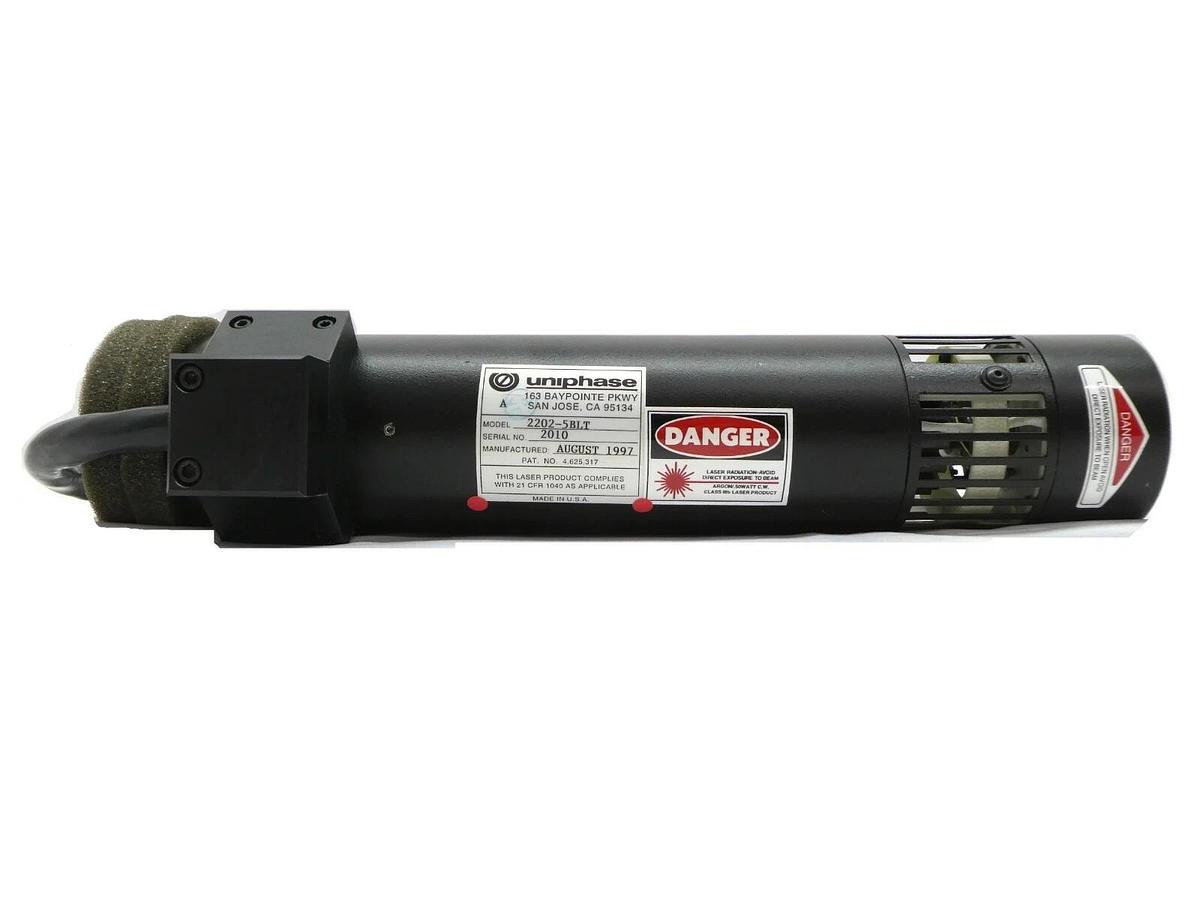 Used JDS Uniphase 2202-5BLT .50 Watt Air Cooled Argon Laser Head Working Surplus