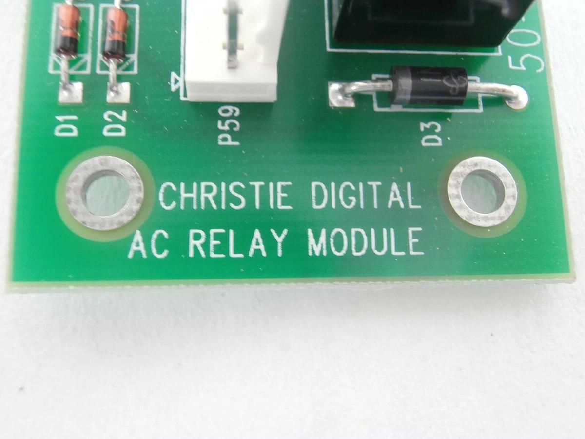 Used Christie Digital Systems 50-000656-01P AC Relay Module PCB MATRIX S+2K Working