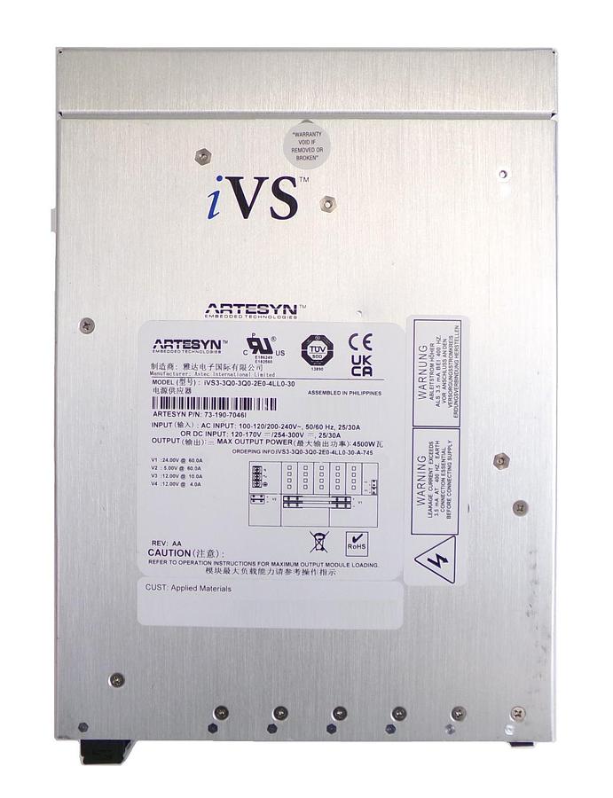 Artesyn 73-190-7046I Power Supply Assembly iVS3-3Q0-3Q0-2E0-4LL0-30 New Surplus