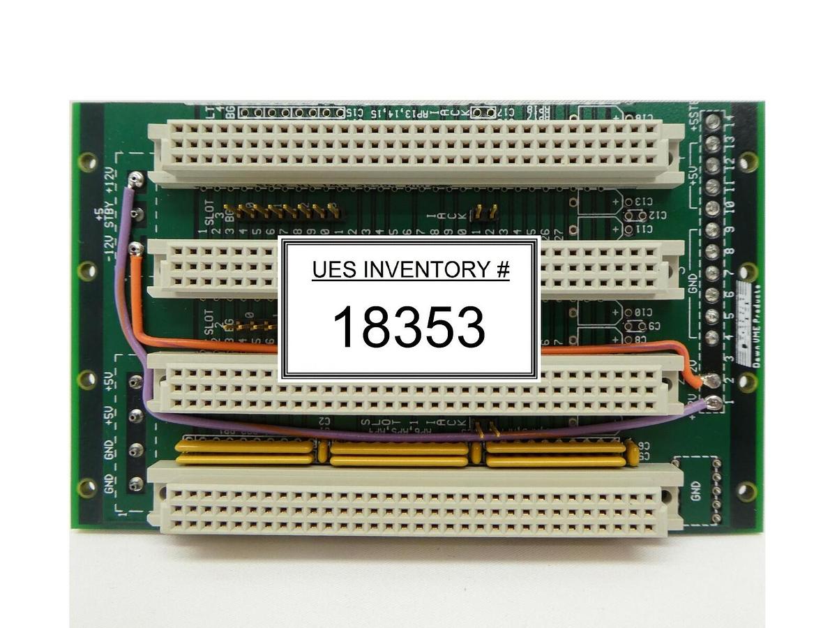 Used Dawn VMEBP05J1OB Backplane VME Board PCB Lam Research FPD Continuum Spare