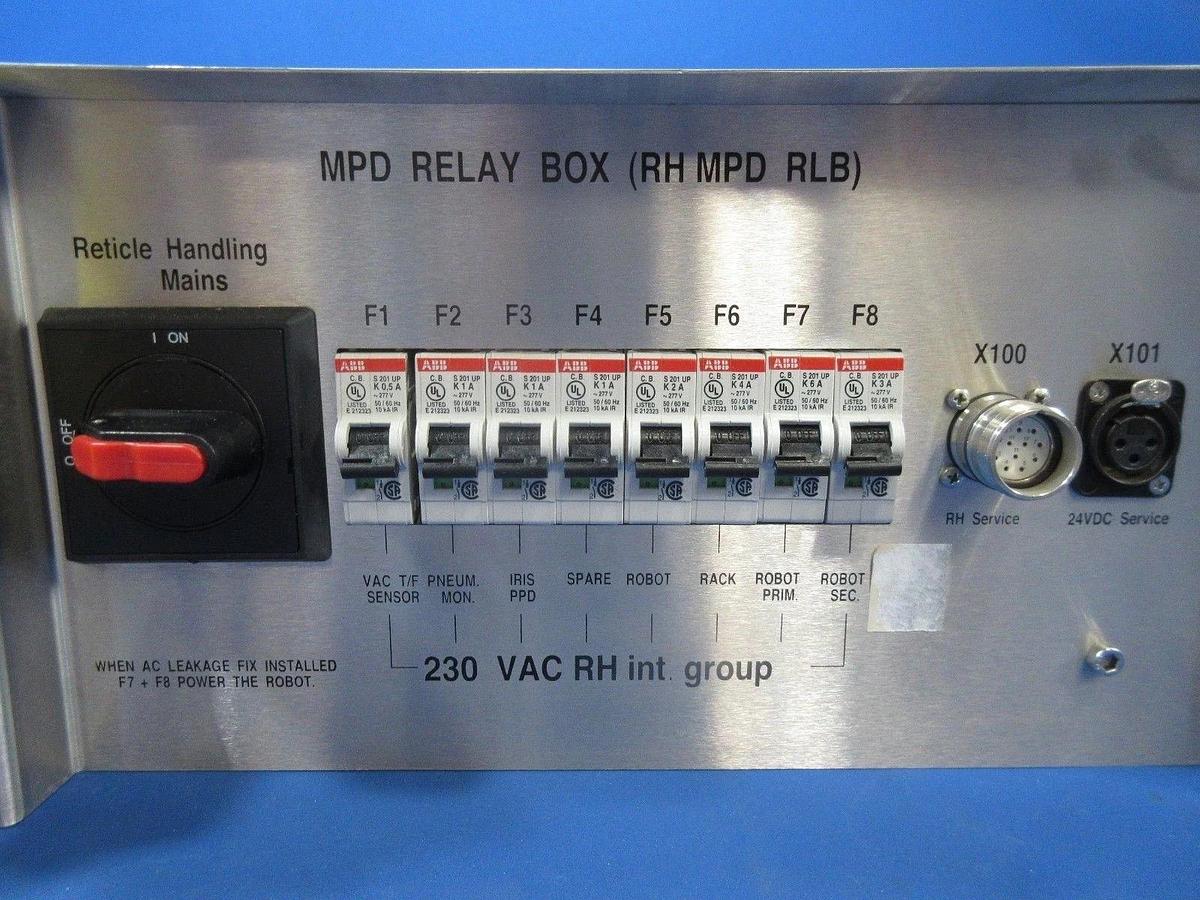 Used ASML 4022.636.27442 MPD Relay Box ASML Dual Stepper Scan Used Working