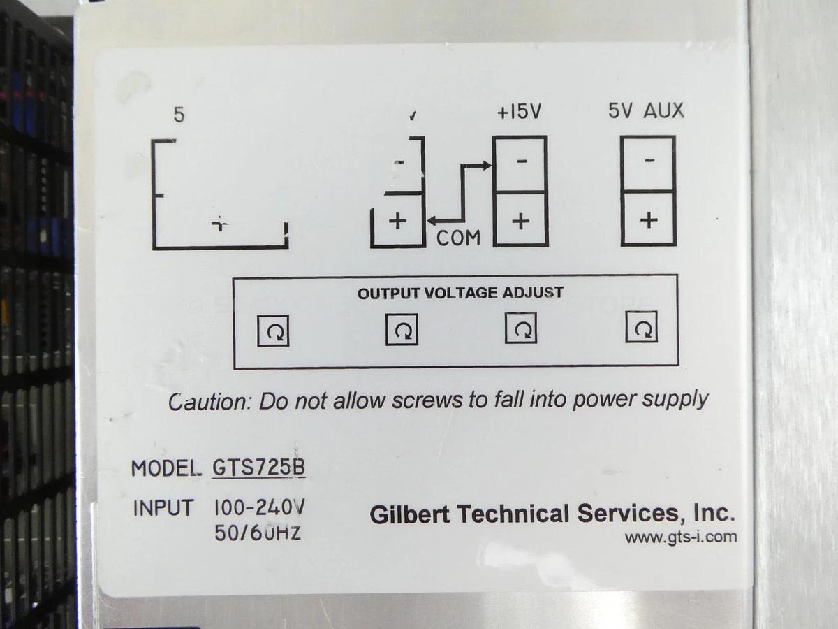 Used Novellus Systems 02-00025-00 Power Supply Panel GTS725B PS 551 EUN Working Spare