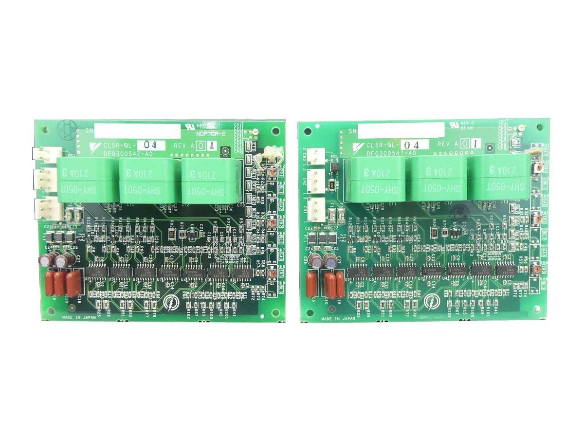 Used Yaskawa CLSR-OL-04 Linear Motor PCB DF0300547-A0 Set of 2 Nikon NSR Working