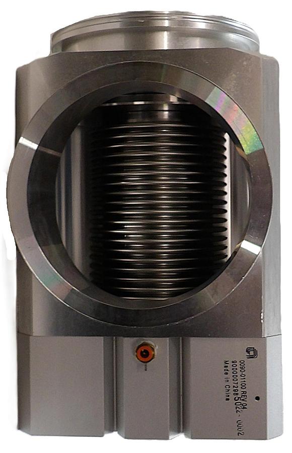 Used SMC XLA-160DA-M9 Pneumatic High Vacuum Angle Valve AMAT 0090-01100 Working