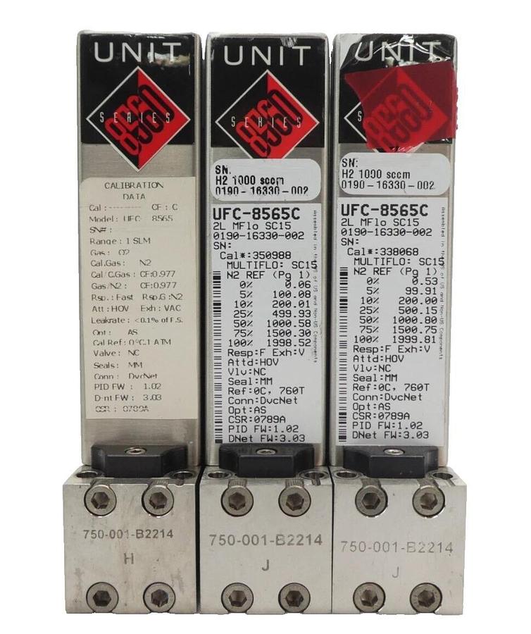 Used UNIT Instruments UFC-8565 Mass Flow Controller MFC Reseller Lot of 10 Working