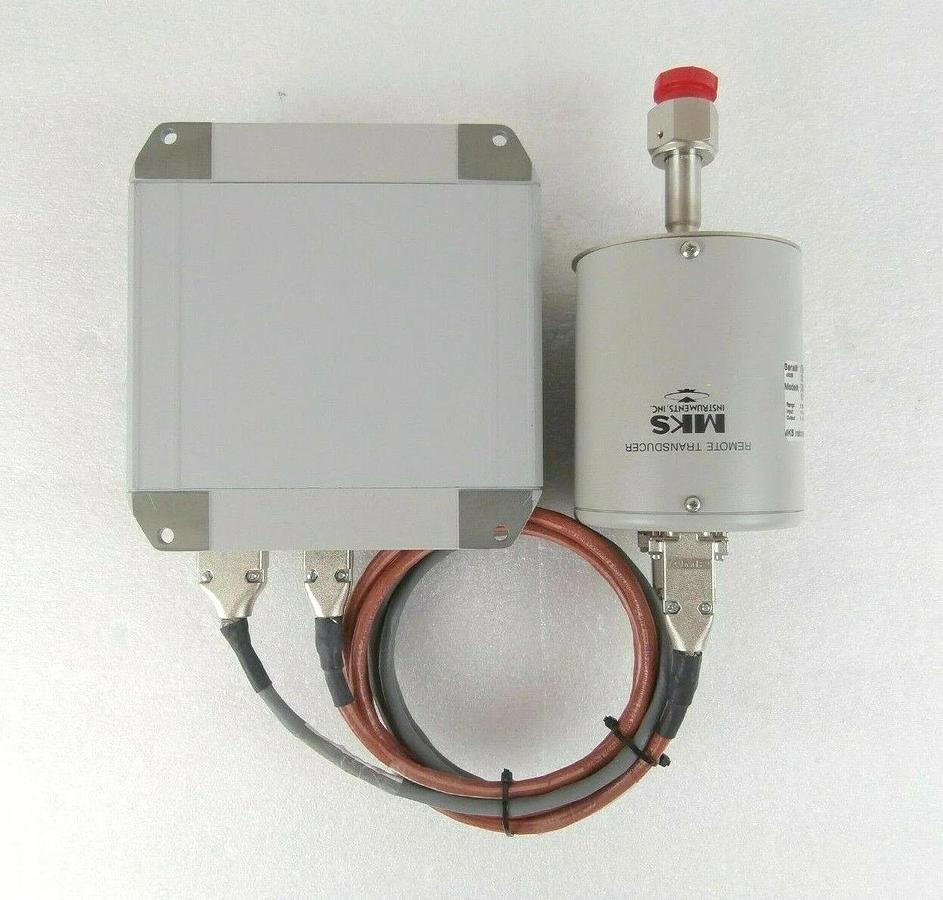 Used MKS Instruments 621C02TBFHB Baratron High Temp Pressure Transducer Set Working