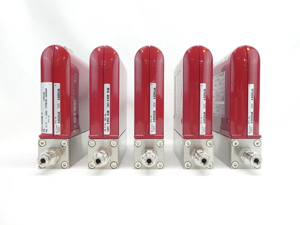 Used Horiba STEC SEC-4500M Mass Flow Controller MFC 10 SLM H2 Reseller Lot of 5 Spare