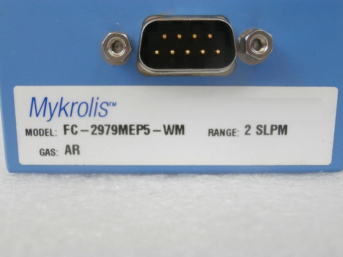 Used Mykrolis FC-2979MEP5-WM Mass Flow Control MFC 2 SLPM Ar Tylan 2979M Copper Spare