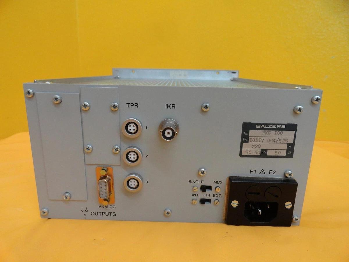 Used Balzers BG D17 000 Pirani Cold Cathode Vacuum Gauge Control PKG 100 Used