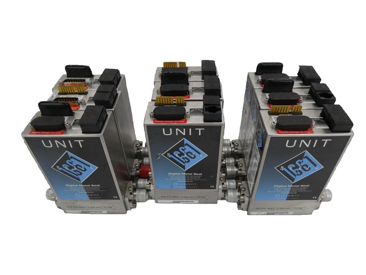 Used Celerity UNIT UFC-1661 Mass Flow Controller MFC HC1 Reseller Lot of 9 Working