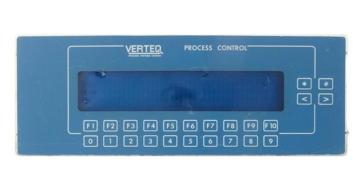 Used Verteq Process Systems 1071764-1 Process Control Operator Interface Working