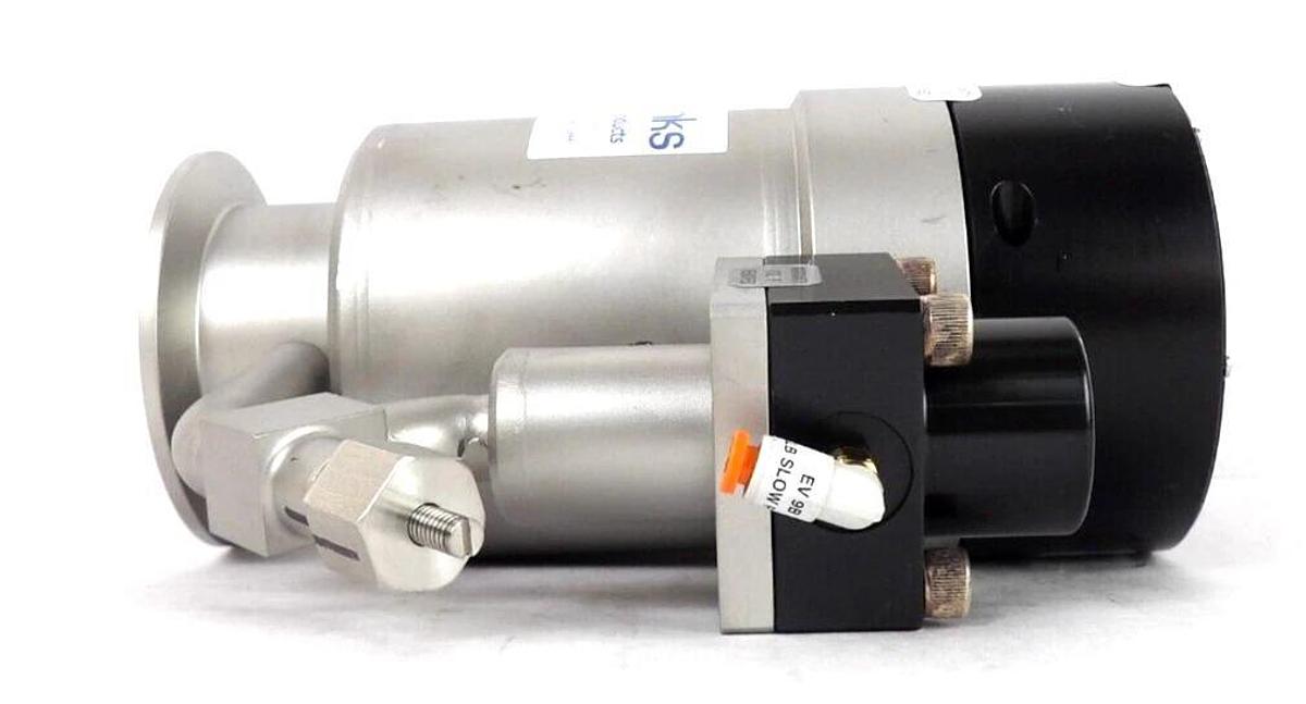 Used MKS Instruments 100016558 Pneumatic Angle Valve Reseller Lot of 2 Working