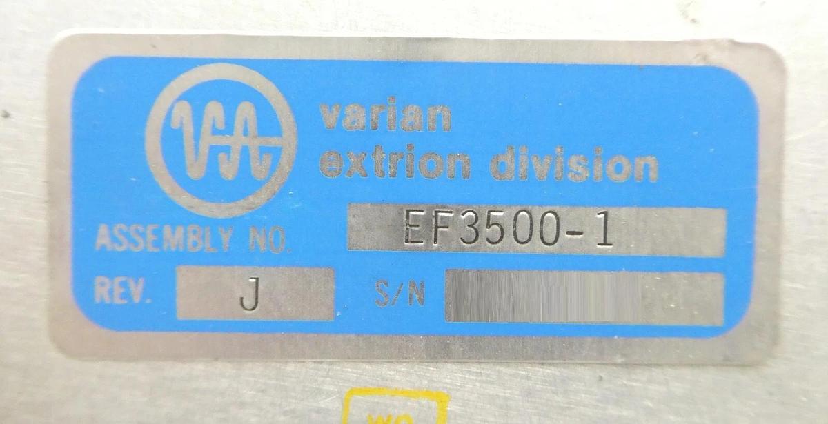 Used Varian F3500-1 Vacuum Control Module Turbo Upgrade Module Untested Surplus