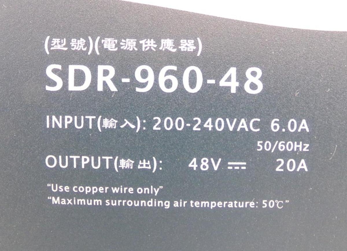 Used Mean Well SDR-960-48 48V DC Power Supply Lot of 3 Working