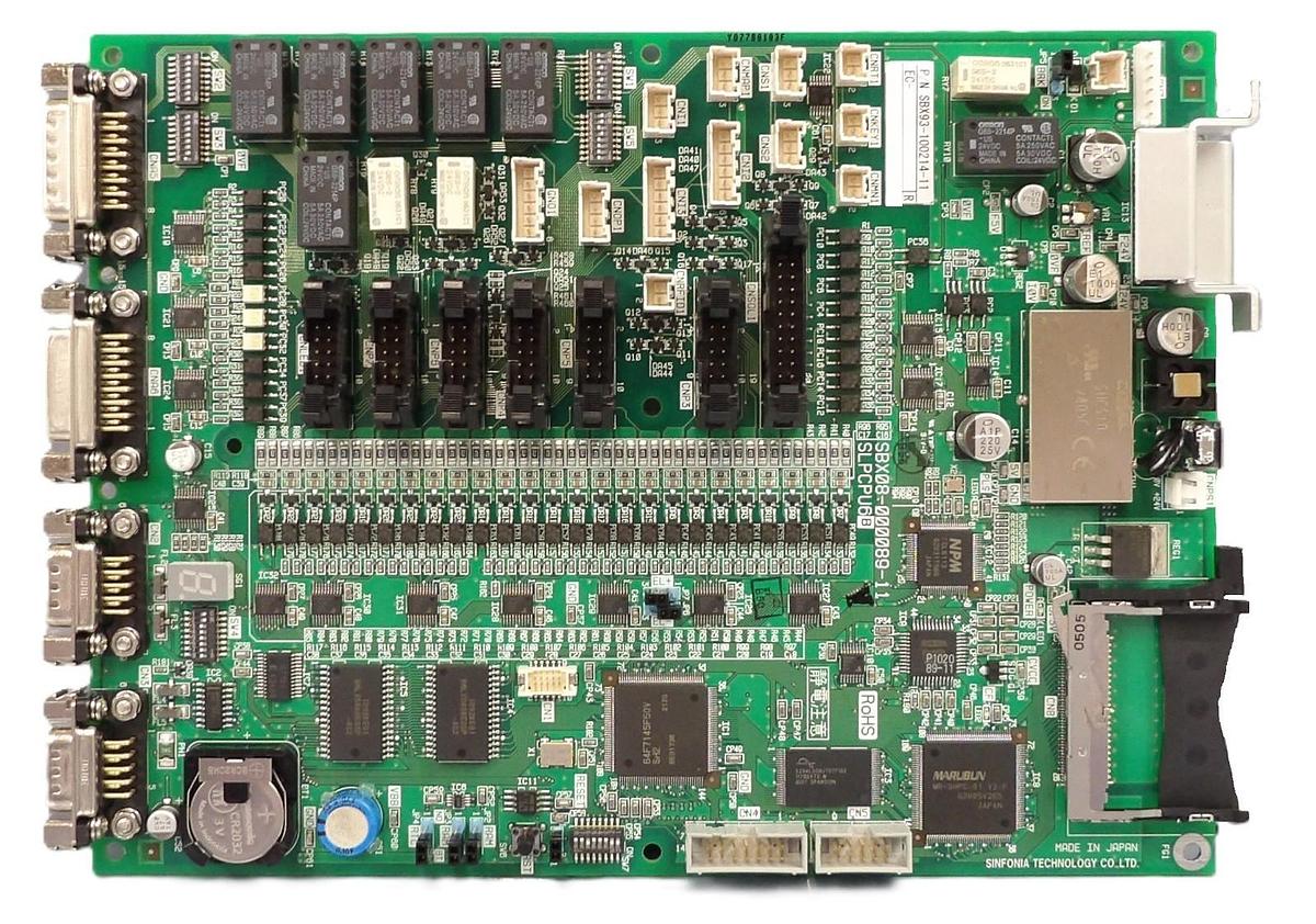 Used Sinfonia Technology SBX08-000089-11 Control PCB SBX93-100214-11 0190-62362 New