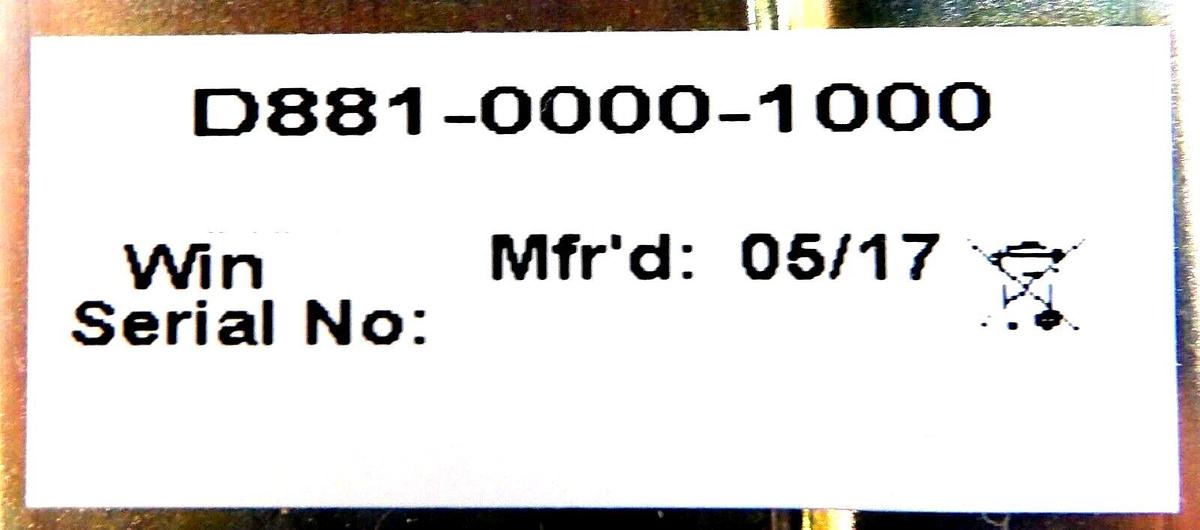 Used Watlow D881-0000-1000 Temperature Controller TB50 D8 AMAT 0190-29681 Working