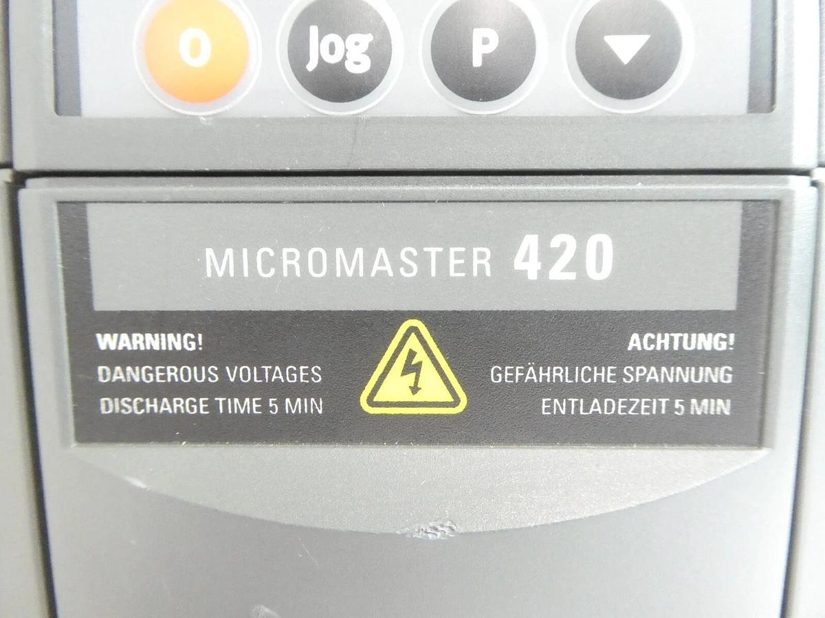 Used Siemens 6SE6420-2AD25-5CA0 Inverter Drive Micromaster 420 Working Spare