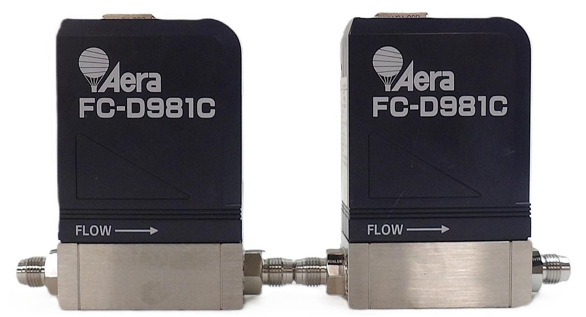 Used Aera FC-D981C Mass Flow Controller MFC 20000 SCCM Lot of 2 Surplus