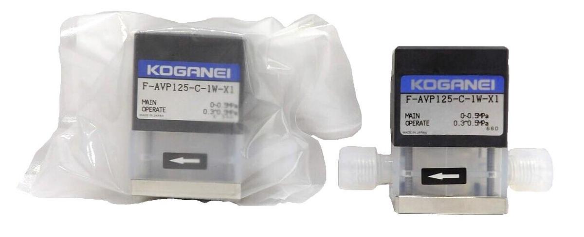 Used Koganei F-AVP125-C-1W-X1 Air Operated Valve TEL CT012-002379-1 Lot of 2 New