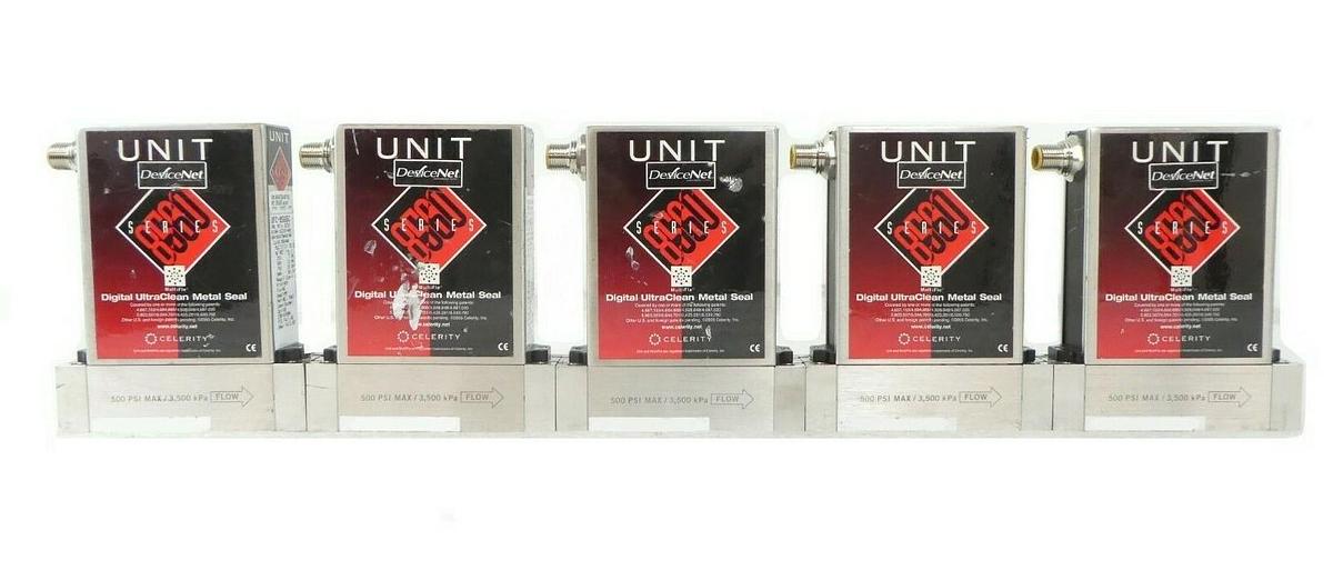 Used Celerity UFC-8565C Mass Flow Controller UNIT Lot of 5 AMAT 0190-16333 Surplus