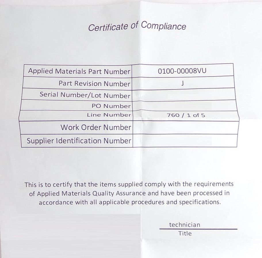 Refurbished AMAT Applied Materials 0100-00008VU TC Gauge PCB Card Lot of 9 OEM Refurbished