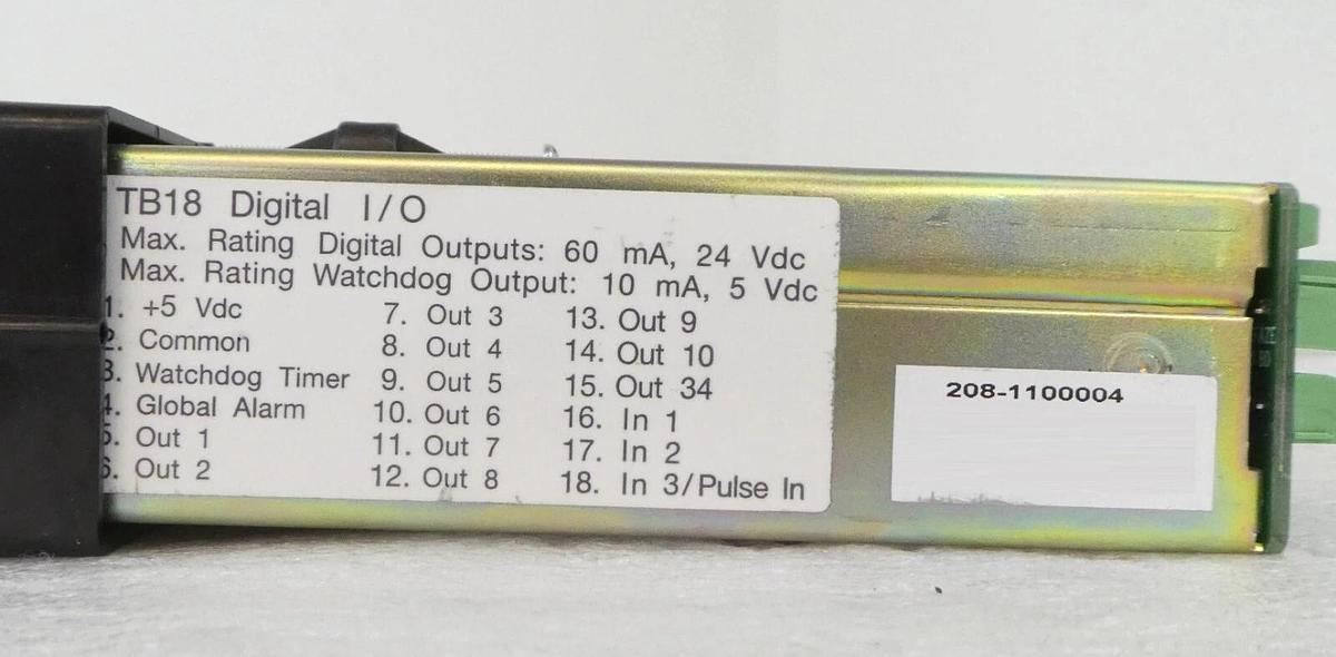 Used Watlow 208-1100004 Anafaze Temperature Controller TB18 CLS208 AMAT Working