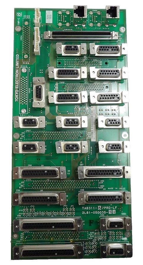 Used TEL Tokyo Electron 2L81-050035-51 Interface PCB TAB311-5/PRD-LF Working