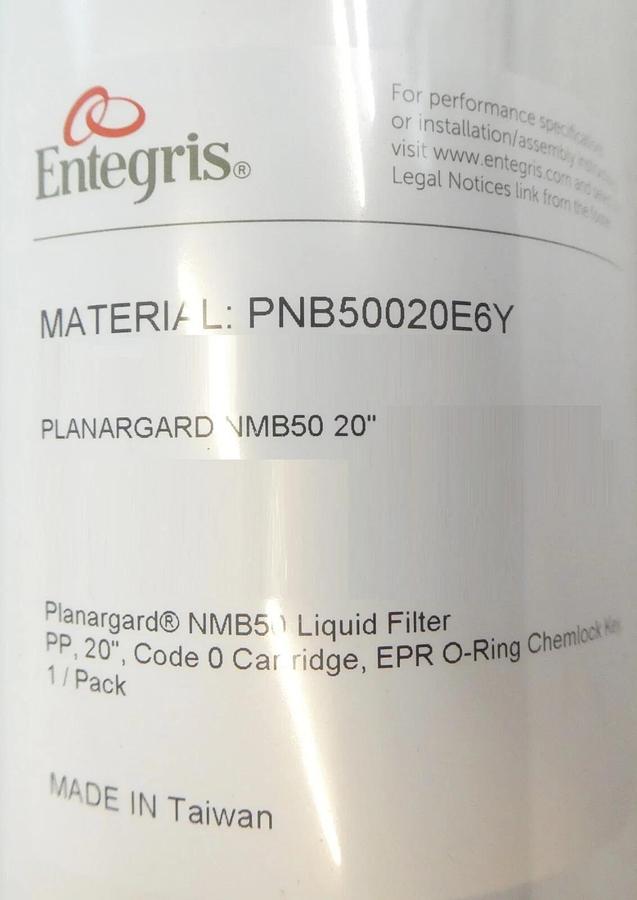 Entegris PNB50020E6Y Liquid Planargard Filter NMB50 20" Lot of 12 New Surplus