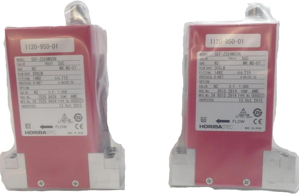 Horiba STEC SEF-Z524MGXN Mass Flow Controller MFC Z500 30 SLM H2 Lot of 2 New