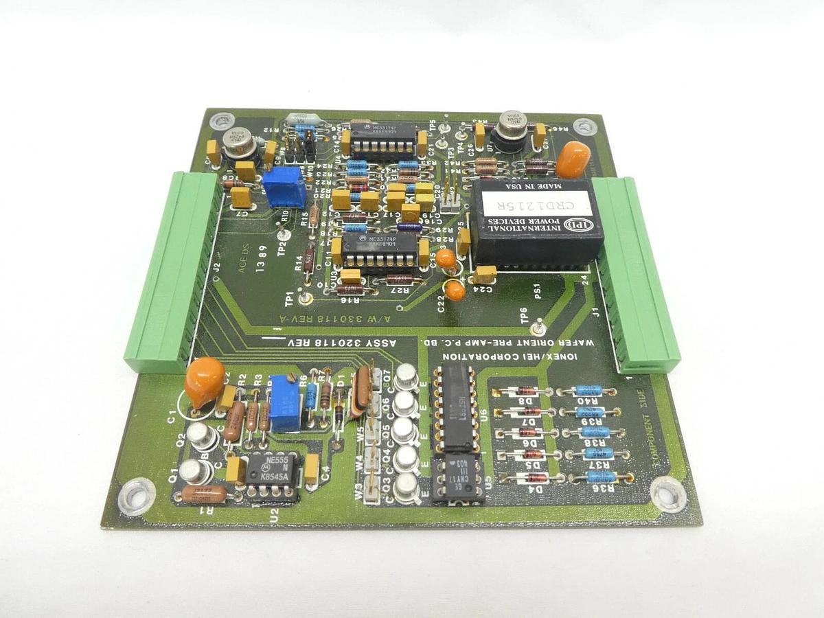 Used Ionex/HEI Corporation 320118 Wafer Orient Pre-Amp PCB Working Surplus