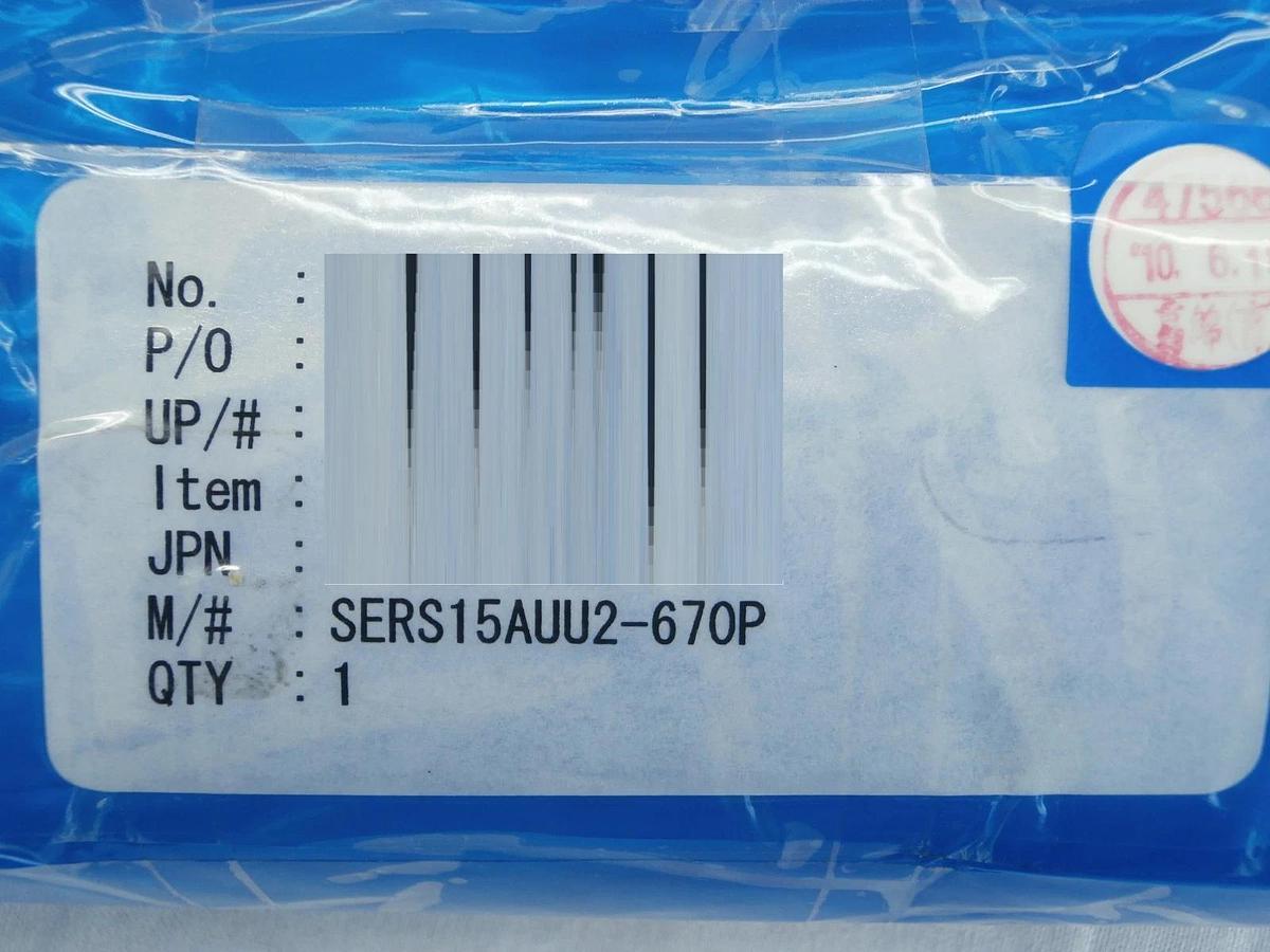 Nippon Bearing SERS15AUU2-670P Slide Guide Ulvac Ceraus ZX-1000 New Surplus