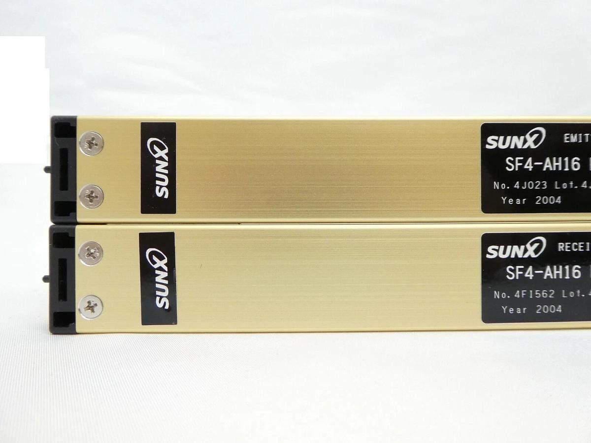 Used Sunx SF4-AH16 Light Curtain Emitter and Receiver Set SF4-AH Series Working