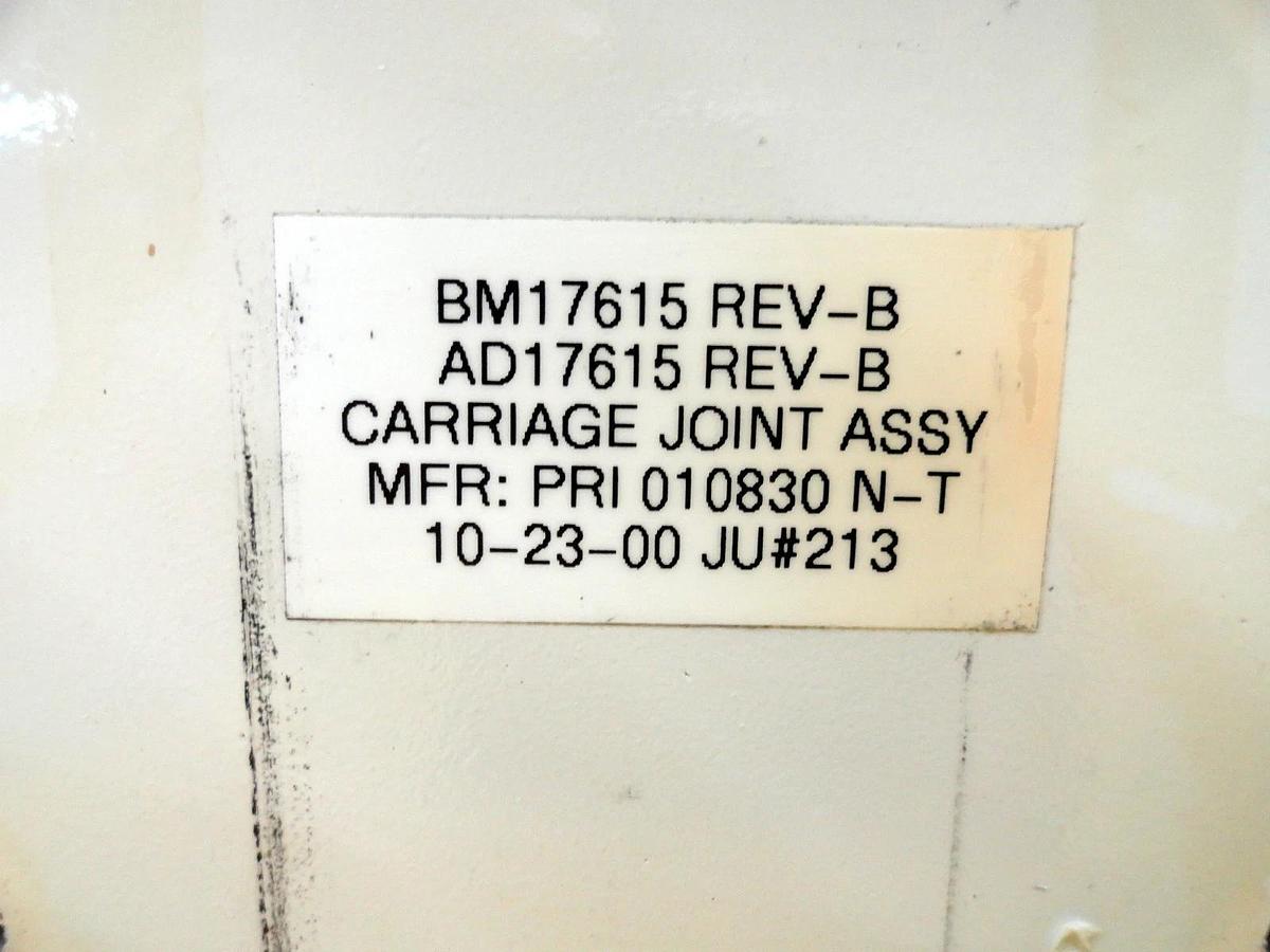 Used PRI Automation Stocker Carriage Arm Assembly BM17615 AD17615 Working Surplus