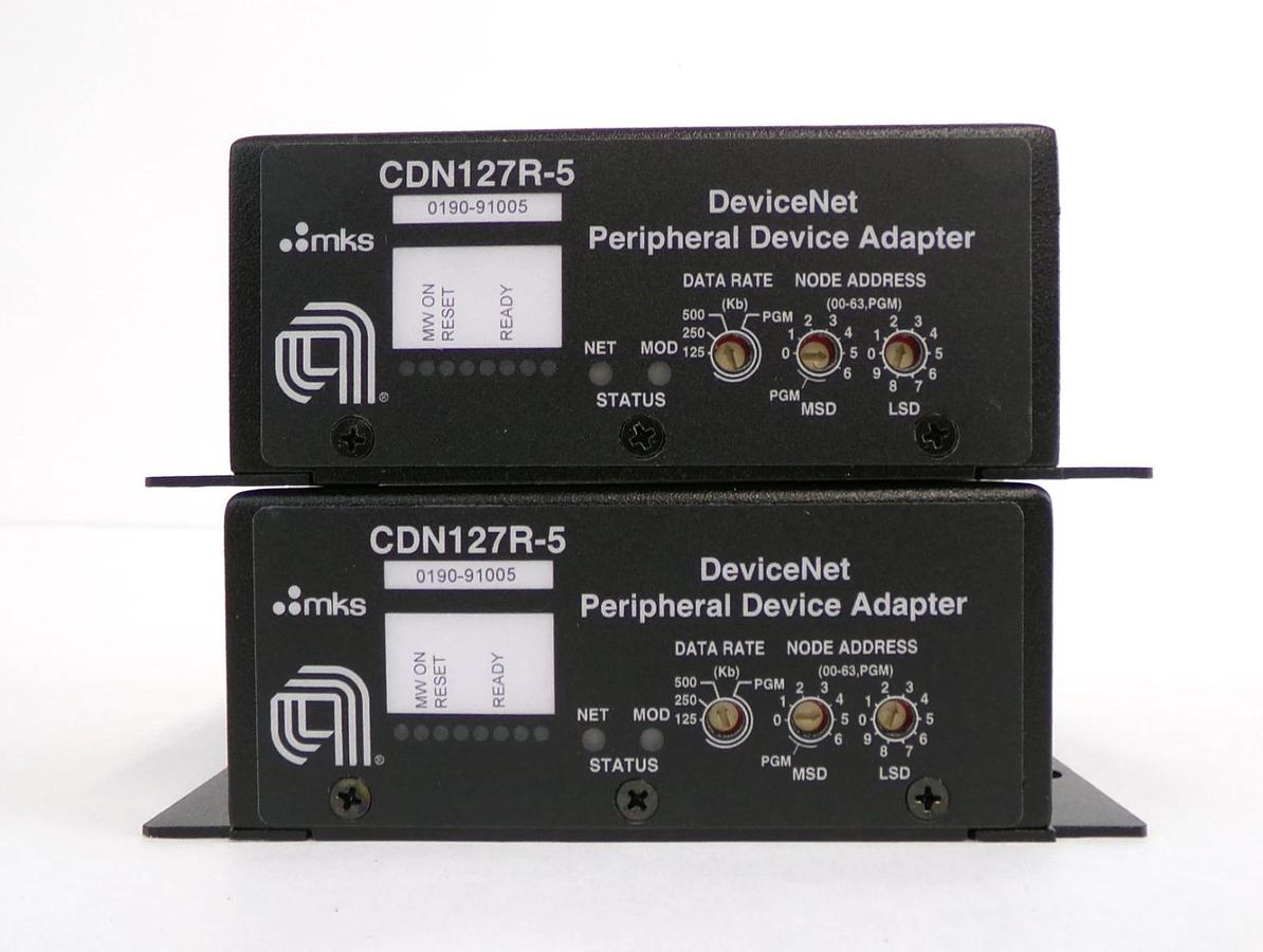 MKS Instruments CDN127R-5 DeviceNet Peripheral Adaptor Lot of 4 New