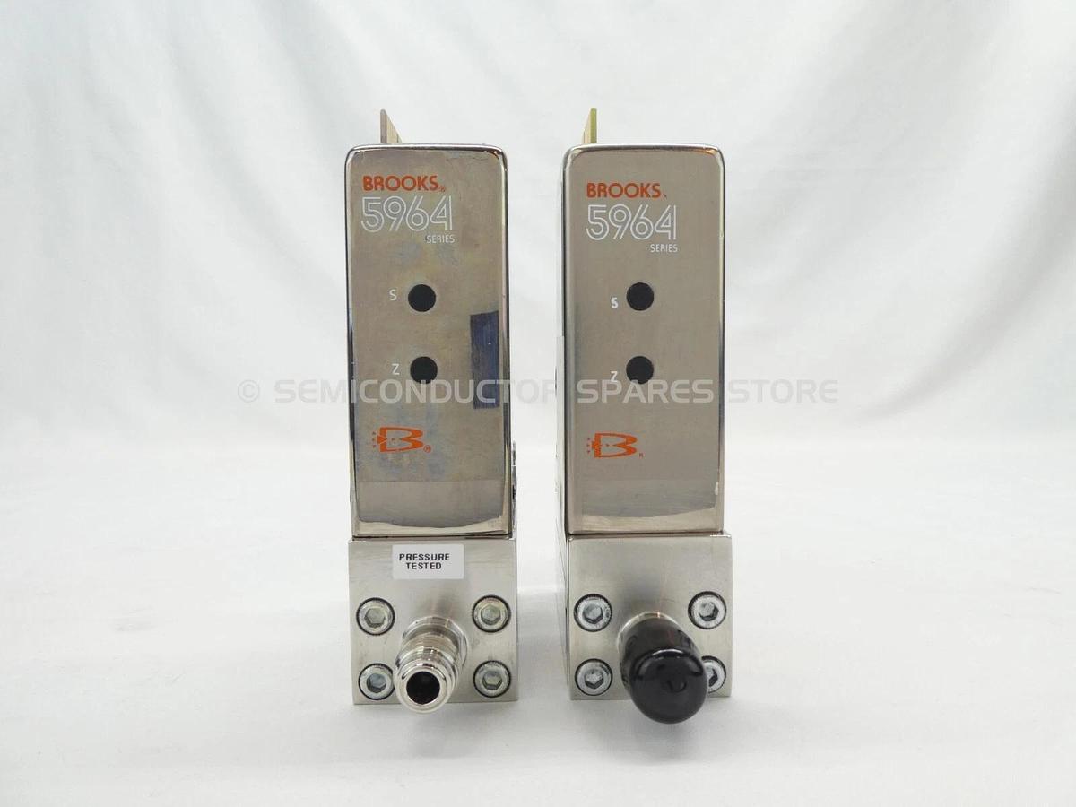 Refurbished Brooks 5964 Mass Flow Controller MFC 2000 SCCM B2H6 Lot of 2 OEM Refurbished