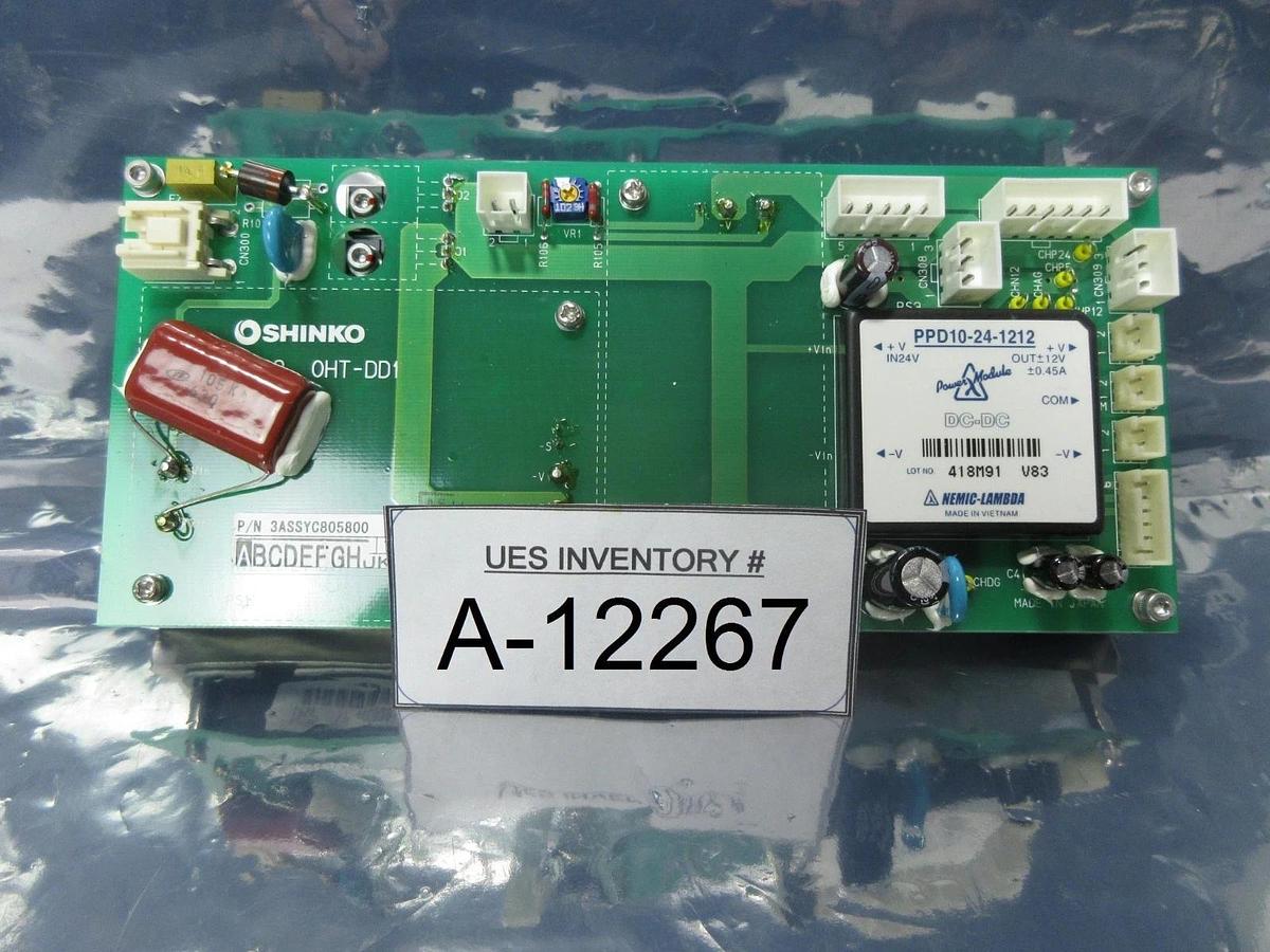 Used Shinko Electric 3ASSYC805800 DC/DC Converter PCB OHT-DD1 Asyst VHT5-1-1 Used