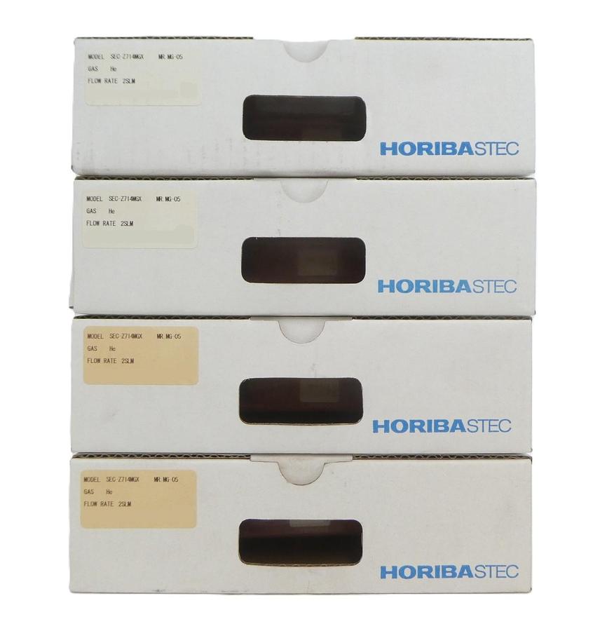 Refurbished Horiba STEC SEC-Z714MGX Mass Flow Controller MFC Z700 2 SLM He Lot of 4 Refurb