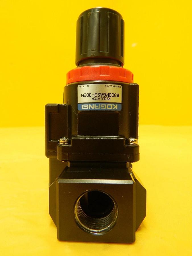 Used Koganei R300M6AS3-306W Manual Regulator 6-Port Manifold MR303-02-306W Used