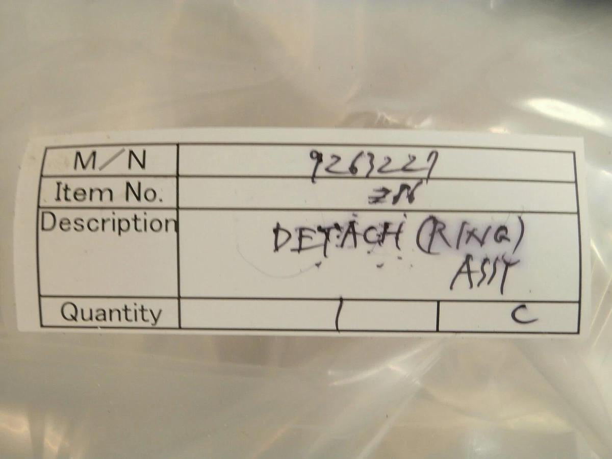Used Semiconductor Process 9263227 Detach Ring Assembly Working Spare