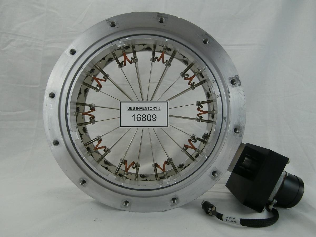 Used MeiVac CVQ-250-ISO-U-SM Aluminium Radial Vane VARI-Q Throttle Valve Used Working
