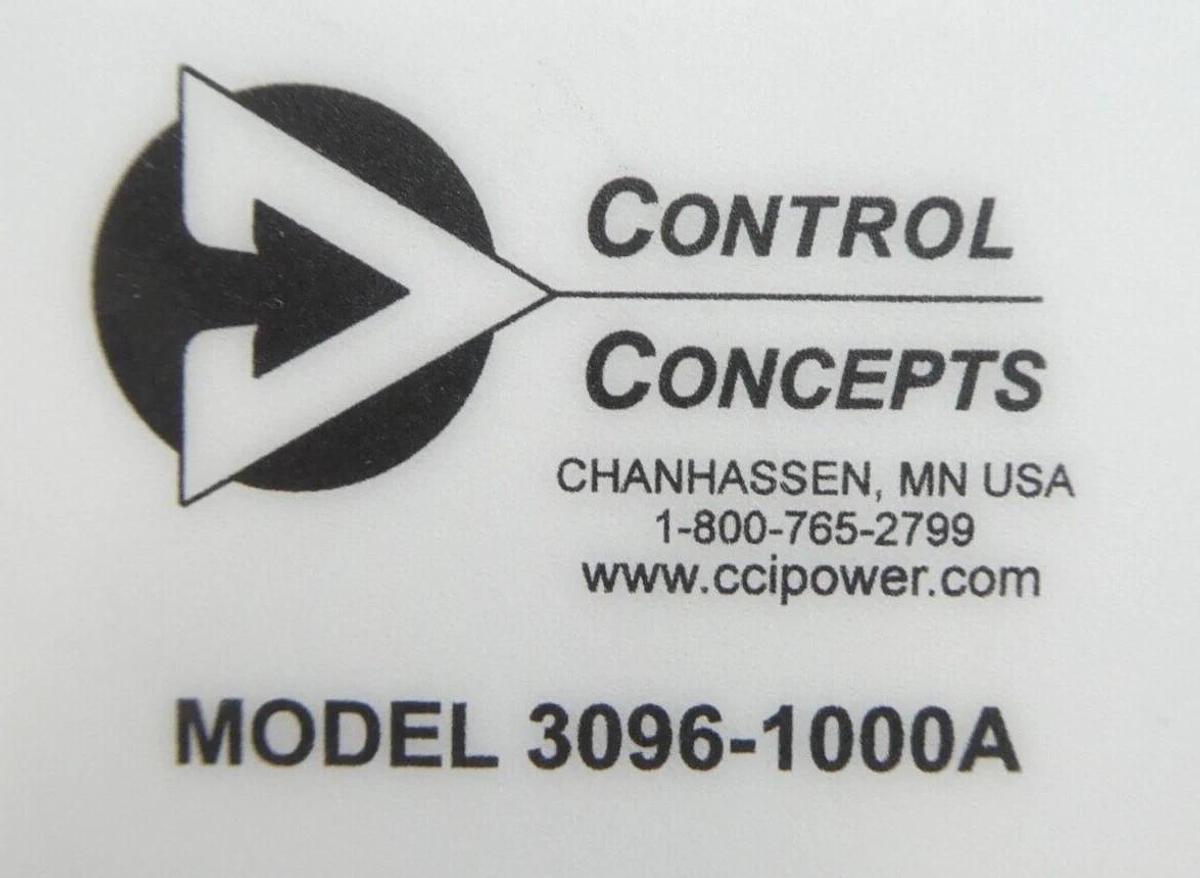 Used Control Concepts 3096-1000A SCR Power Controller AMAT 0190-46113 Working Surplus