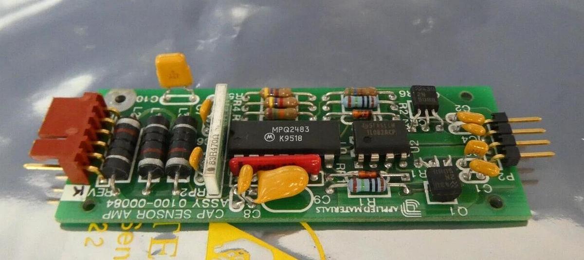 Used AMAT Applied Materials 0100-00084 Capacitive Sensor Amp PCB Board P5000 Working